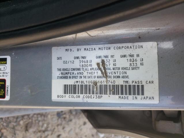 Photo 10 from auction – 2012 MAZDA 3 I with VIN JM1BL1UG9C1611740