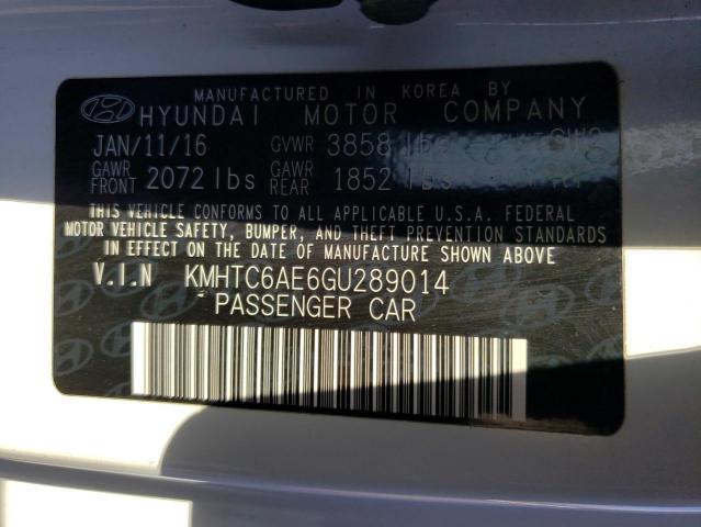 Photo 10 from auction – 2016 HYUNDAI VELOSTER T with VIN KMHTC6AE6GU289014