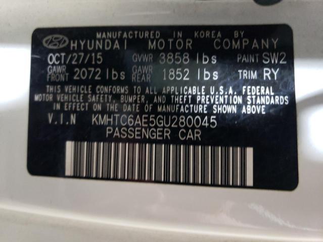 Photo 10 from auction – 2016 HYUNDAI VELOSTER T with VIN KMHTC6AE5GU280045