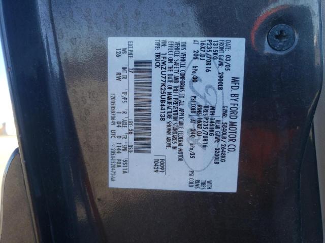 Photo 10 from auction – 2005 FORD EXPLORER S with VIN 1FMZU77K25UB44138