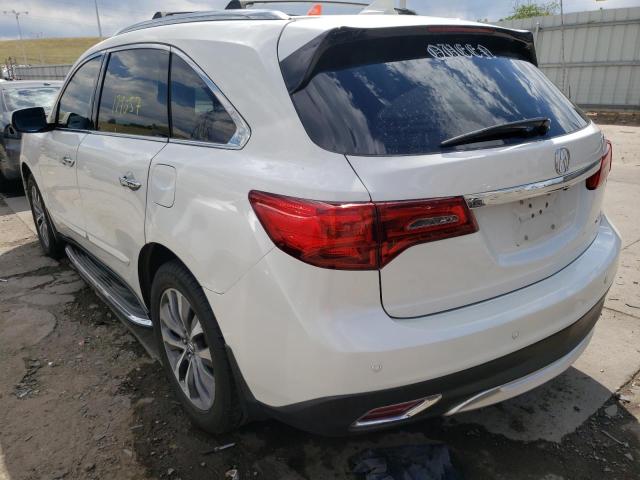 Photo 3 from auction – 2014 ACURA MDX TECHNO with VIN 5FRYD4H61EB002810