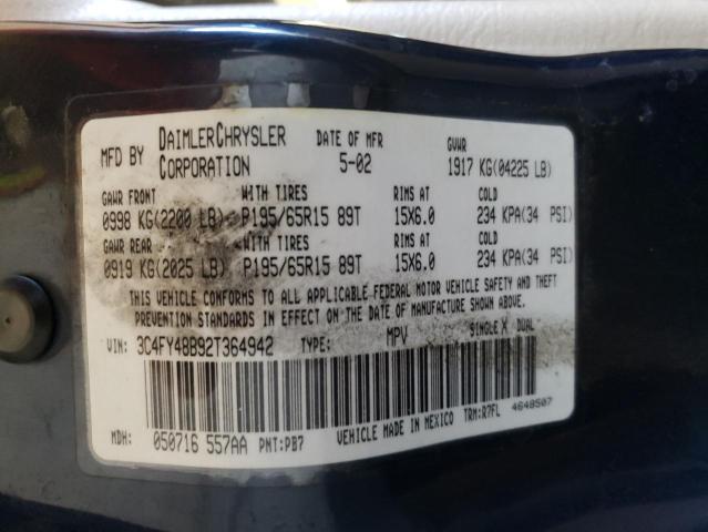 Photo 10 from auction – 2002 CHRYSLER PT CRUISER with VIN 3C4FY48B92T364942