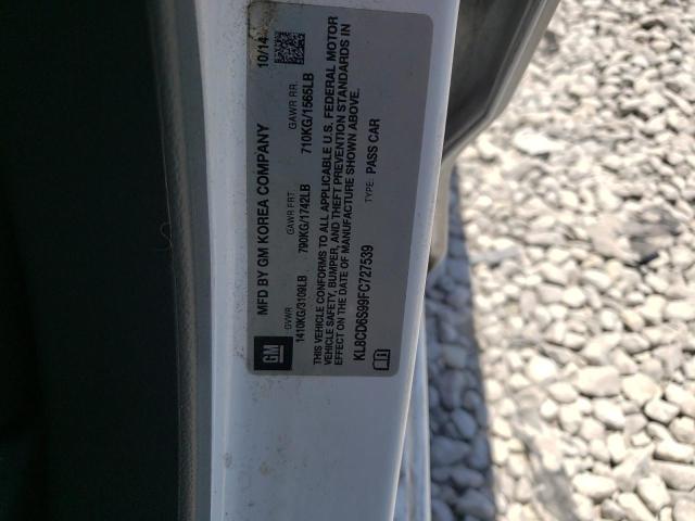 Photo 10 from auction – 2015 CHEVROLET SPARK 1LT with VIN KL8CD6S99FC727539
