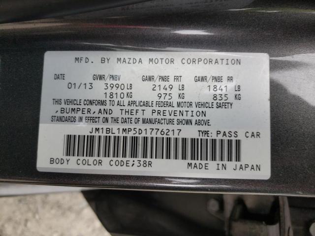Photo 10 from auction – 2013 MAZDA 3 I with VIN JM1BL1MP5D1776217