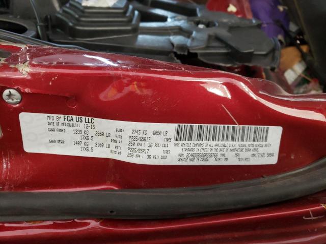 Foto 10 de la subasta – 2016 DODGE GRAND CARA con VIN 2C4RDGBG0GR235769