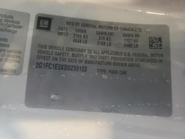 Photo 10 from auction – 2013 CHEVROLET CAMARO LT with VIN 2G1FC1E3XD9239103