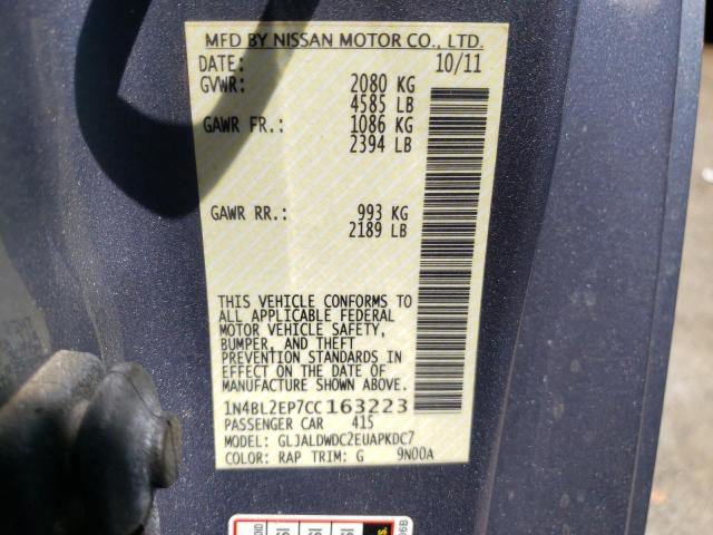 Foto 10 de la subasta – 2012 NISSAN ALTIMA SR con VIN 1N4BL2EP7CC163223