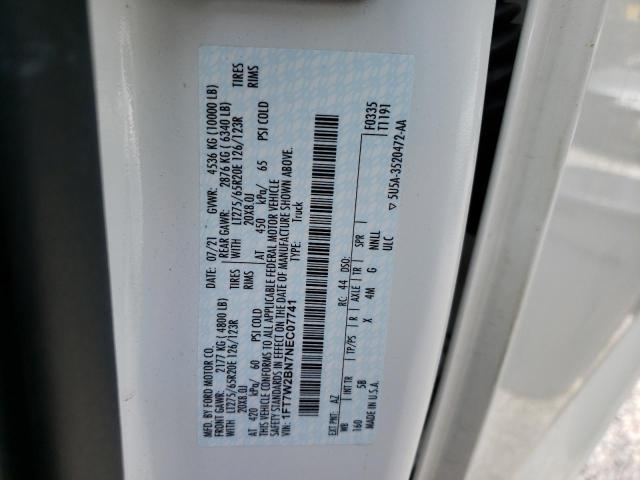 Photo 10 from auction – 2022 FORD F250 SUPER with VIN 1FT7W2BN7NEC07741