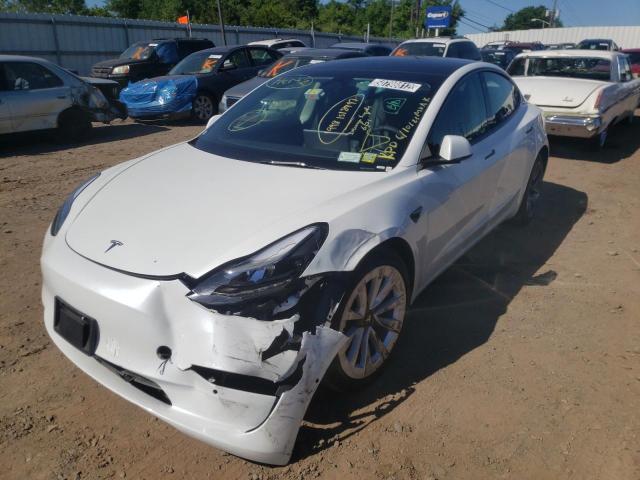 Photo 2 from auction – 2022 TESLA MODEL 3 with VIN 5YJ3E1EB7NF191696