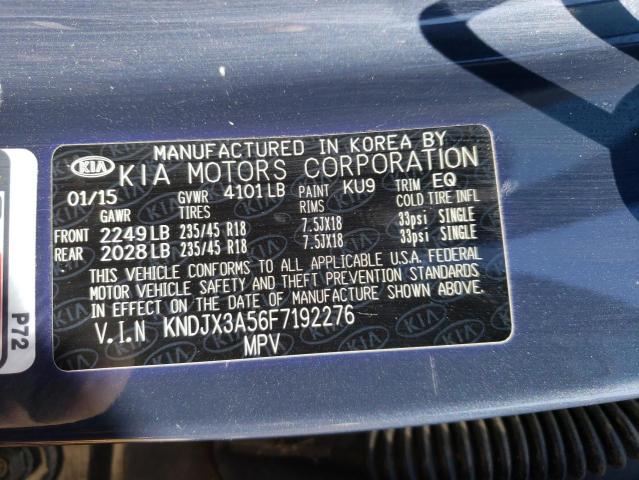 Photo 10 from auction – 2015 KIA SOUL ! with VIN KNDJX3A56F7192276