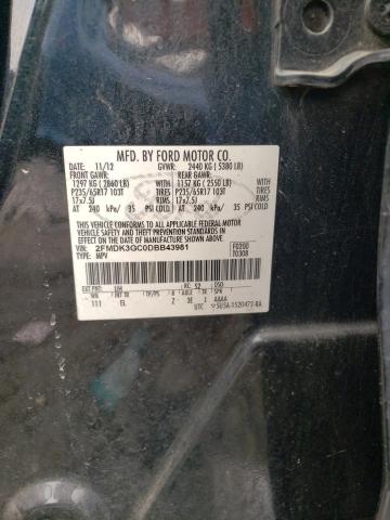 Photo 10 from auction – 2013 FORD EDGE SE with VIN 2FMDK3GC0DBB43981