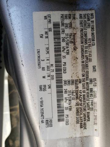 Photo 10 from auction – 2013 FORD FOCUS SE with VIN 1FADP3F25DL337488