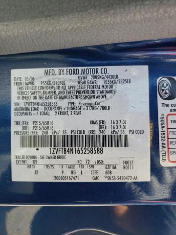 Photo 10 from auction – 2006 FORD MUSTANG with VIN 1ZVFT84N165258588