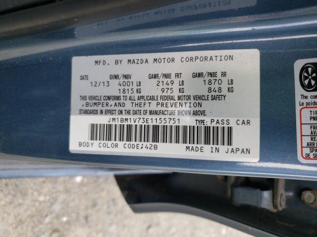 Photo 10 from auction – 2014 MAZDA 3 TOURING with VIN JM1BM1V73E1155751