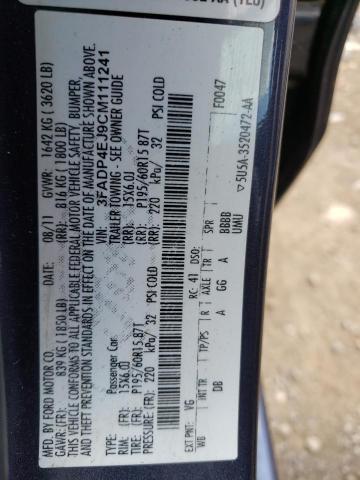 Photo 10 from auction – 2012 FORD FIESTA SE with VIN 3FADP4EJ9CM111241