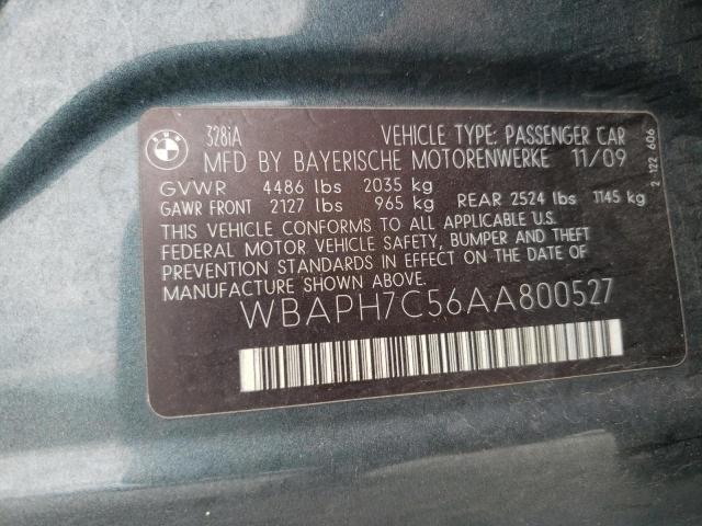 Foto 10 de la subasta – 2010 BMW 328 I con VIN WBAPH7C56AA800527