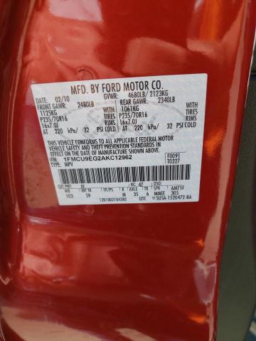 Photo 10 from auction – 2010 FORD ESCAPE LIM with VIN 1FMCU9EG2AKC12962