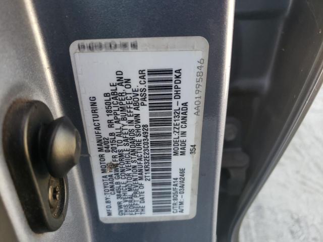 Zdjęcie 10 z aukcji – 2003 TOYOTA COROLLA MA z VIN 2T1KR32E23C034928
