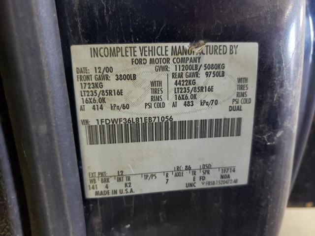 Photo 10 from auction – 2001 FORD F350 SUPER with VIN 1FDWF36L81EB71056