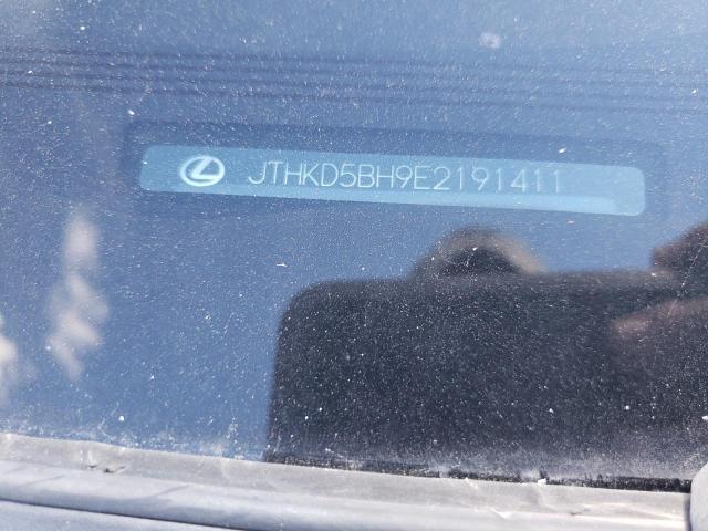 Photo 10 from auction – 2014 LEXUS CT 200 with VIN JTHKD5BH9E2191411