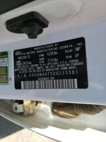 Photo 10 from auction – 2013 KIA OPTIMA LX with VIN 5XXGM4A75DG115381