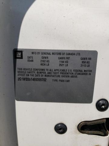 Photo 10 from auction – 2006 CHEVROLET IMPALA with VIN 2G1WS551469399702