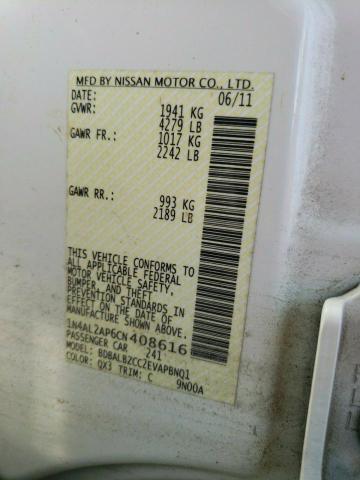 Photo 10 from auction – 2012 NISSAN ALTIMA BAS with VIN 1N4AL2AP6CN408616