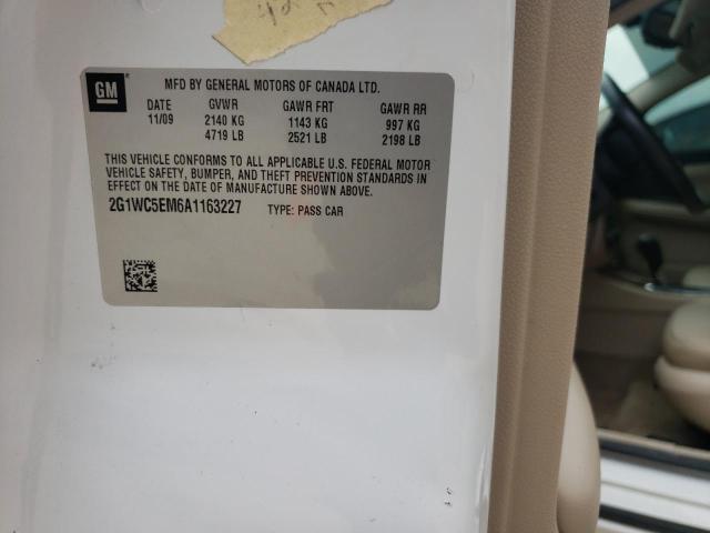 Photo 10 from auction – 2010 CHEVROLET IMPALA LTZ with VIN 2G1WC5EM6A1163227