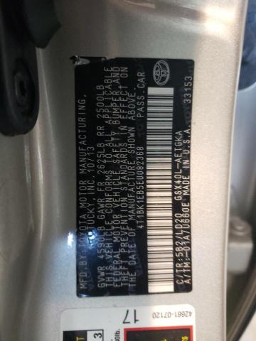 Photo 10 from auction – 2014 TOYOTA AVALON BAS with VIN 4T1BK1EB5EU082368