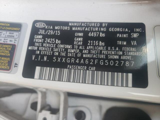 Photo 10 from auction – 2015 KIA OPTIMA SX with VIN 5XXGR4A62FG502787
