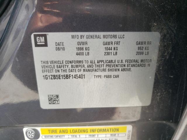 Photo 10 from auction – 2011 CHEVROLET MALIBU LS with VIN 1G1ZB5E15BF145401