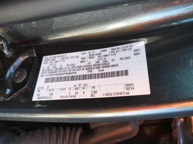 Photo 10 from auction – 2017 FORD F150 SUPER with VIN 1FTEW1E80HFB06918