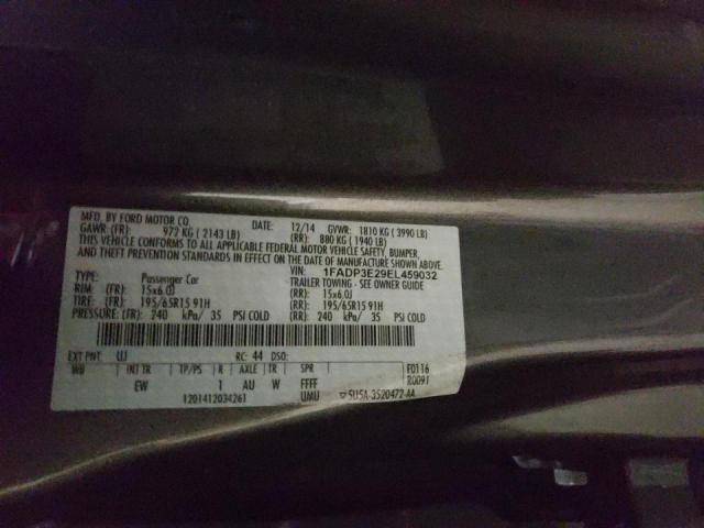 Photo 10 from auction – 2014 FORD FOCUS S with VIN 1FADP3E29EL459032