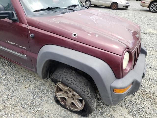 Photo 9 from auction – 2002 JEEP LIBERTY SP with VIN 1J4GL48K92W139055