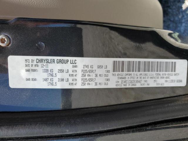Photo 10 from auction – 2012 CHRYSLER TOWN & COU with VIN 2C4RC1CG6CR185467