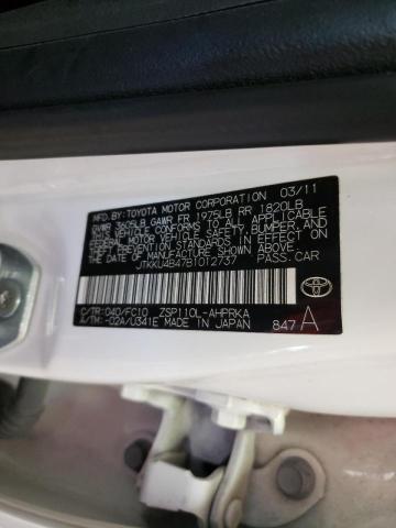 Photo 10 from auction – 2011 TOYOTA SCION XD with VIN JTKKU4B47B1012737
