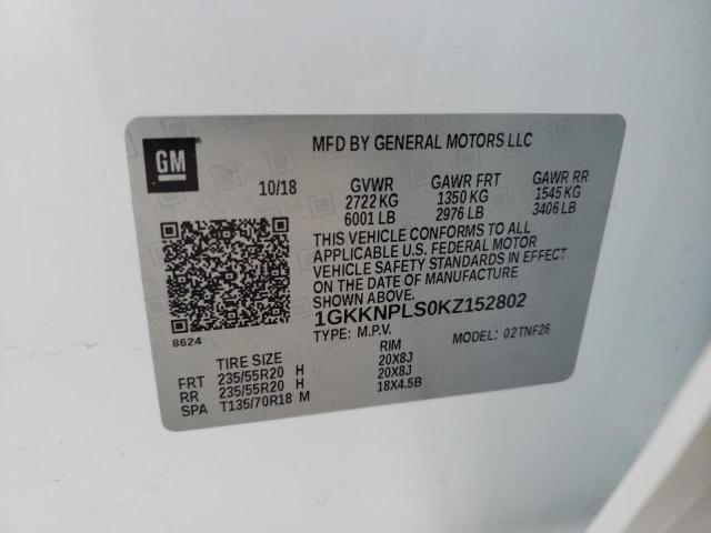 Photo 10 from auction – 2019 GMC ACADIA DEN with VIN 1GKKNPLS0KZ152802