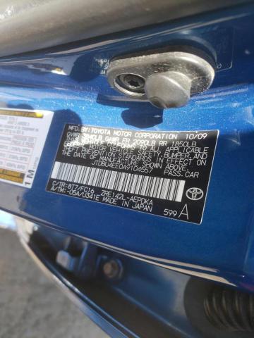 Photo 10 from auction – 2010 TOYOTA CAROLLA with VIN JTDBU4EE0A9104557