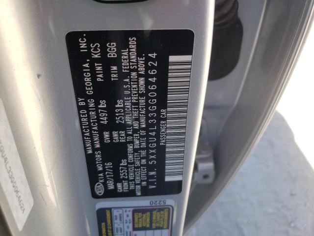 Photo 10 from auction – 2016 KIA OPTIMA EX with VIN 5XXGU4L33GG064624