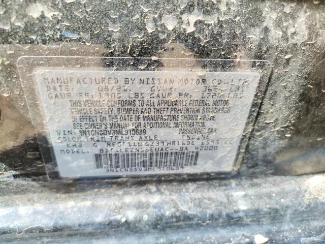 Photo 10 from auction – 2021 NISSAN VERSA S with VIN 3N1CN8DV3ML910689