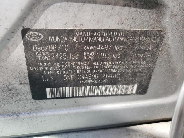 Photo 10 from auction – 2011 HYUNDAI SONATA SE with VIN 5NPEC4AB9BH214012