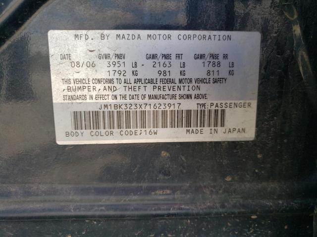 Photo 10 from auction – 2007 MAZDA 3 with VIN JM1BK323X71623917