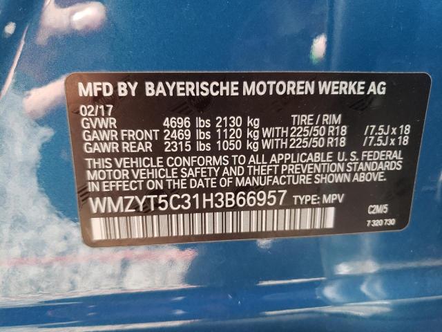 Photo 10 from auction – 2017 MINI COOPER S C with VIN WMZYT5C31H3B66957