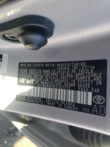Photo 10 from auction – 2014 TOYOTA COROLLA L with VIN 2T1BURHE9EC101732