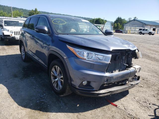 TOYOTA HIGHLANDER 2016 with VIN 5TDBKRFHXGS322737 - Photo from auction