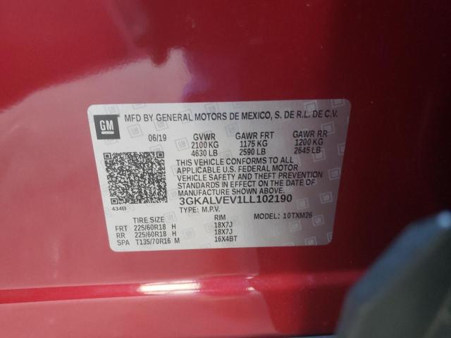 Photo 10 from auction – 2020 GMC TERRAIN SL with VIN 3GKALVEV1LL102190