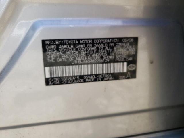 Photo 10 from auction – 2008 LEXUS ES 350 with VIN JTHBJ46G482256139