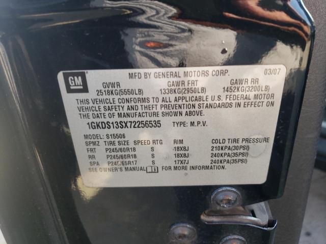 Photo 10 from auction – 2007 GMC ENVOY with VIN 1GKDS13SX72256535