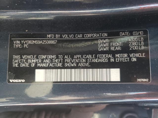 Photo 10 from auction – 2010 VOLVO S40 2.4I with VIN YV1382MS9A2508867