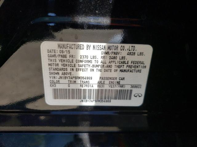 Photo 10 from auction – 2015 INFINITI Q50 BASE with VIN JN1BV7AP5FM354969